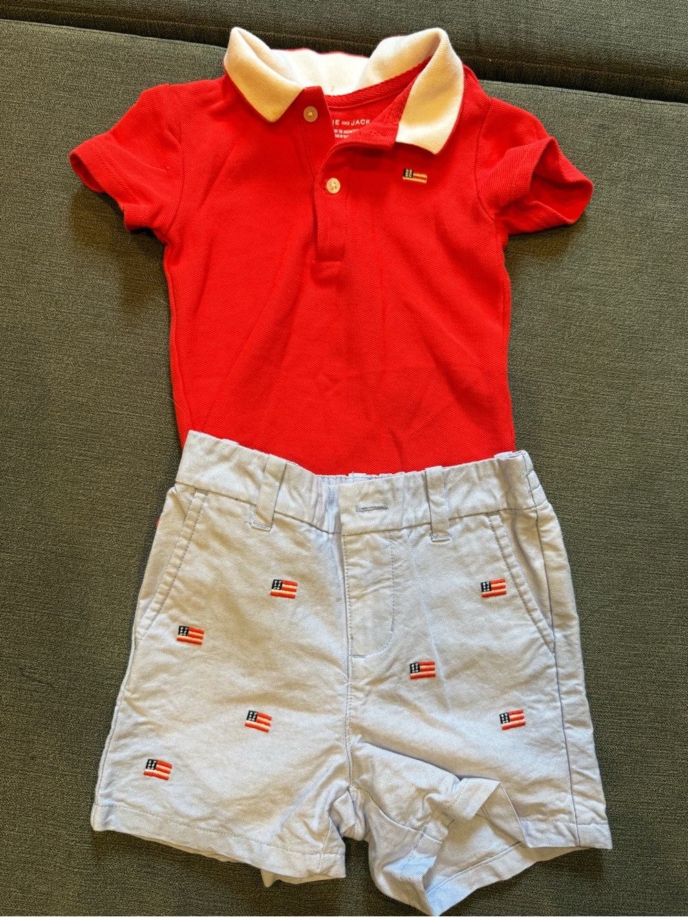 Janie and Jack American Fourth of July Outfit